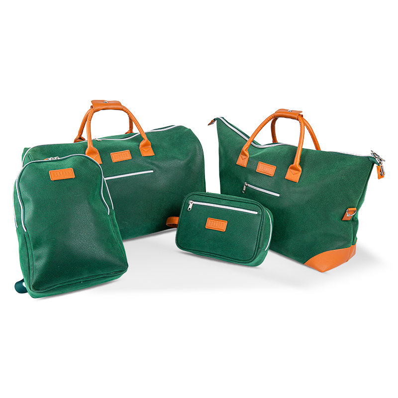 Unisex Green Full Set Premium Travel -laukku