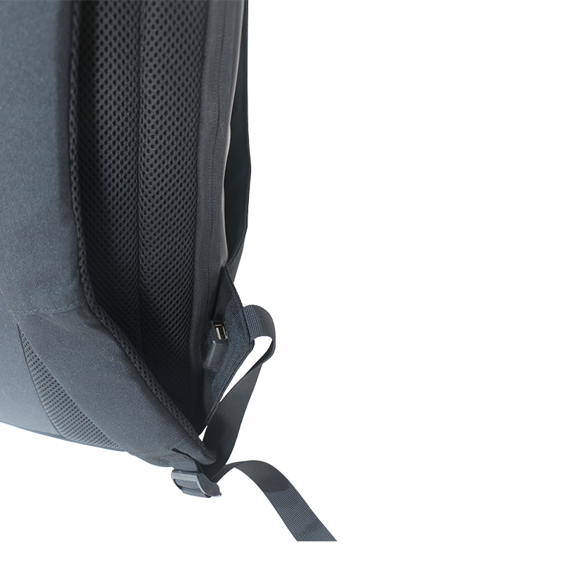 Räätälöity logo ympäristöystävällinen reppu vedenpitävä syvän vihreä rpet materiaali USB Lataus kannettava tietokone kuljettaa matkanreppu